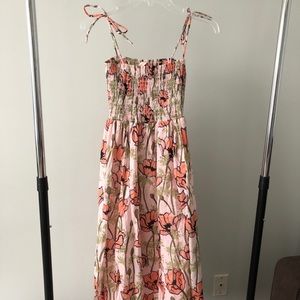 SOLD Tory Burch Pink Poppies Bloom Size Small